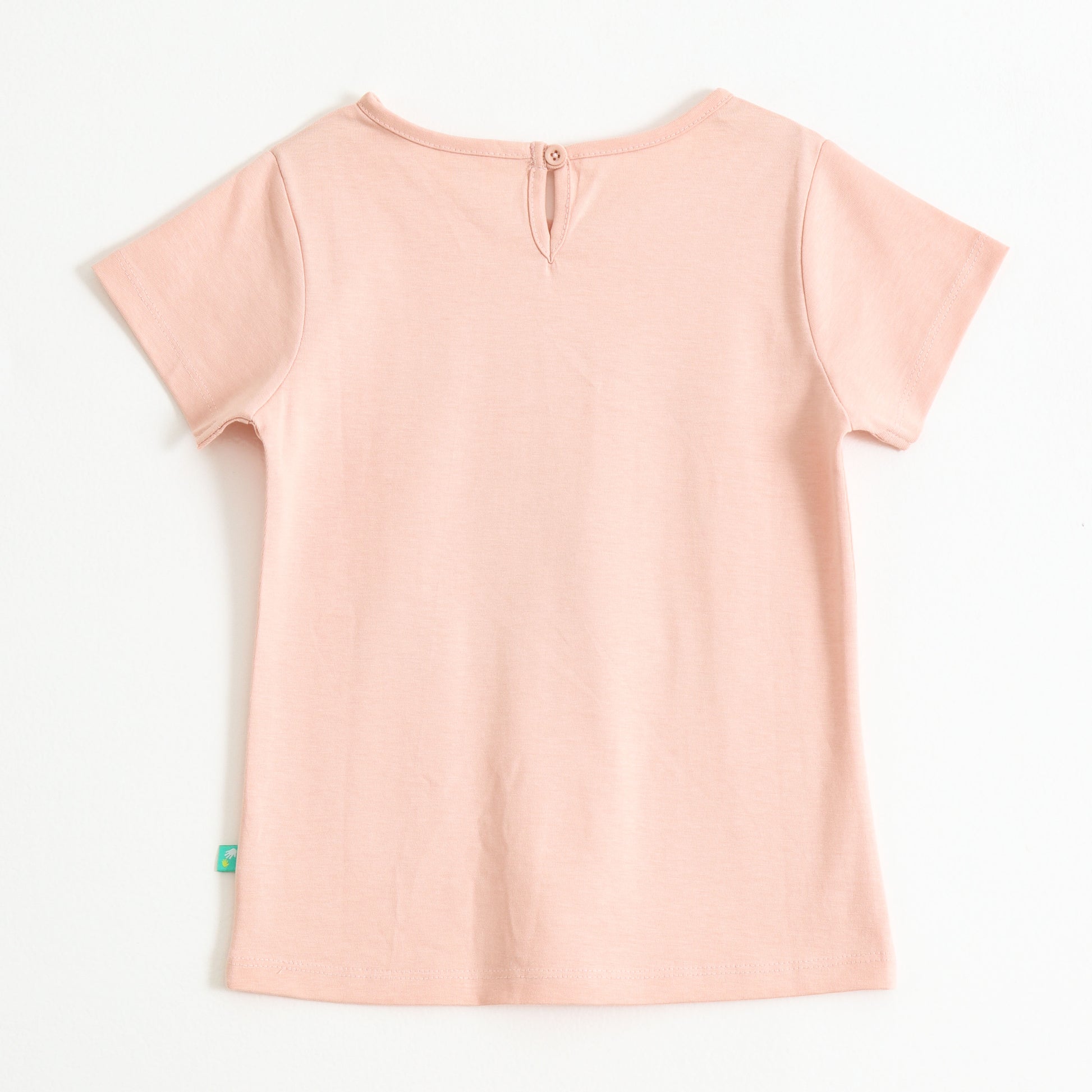 Baby Girls Peach Puppy Graphic Printed Cotton T-Shirt