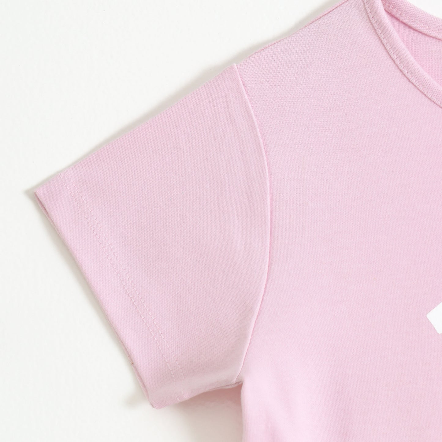 Girls Pink Friends Forever Bunny Graphic Printed Cotton T-Shirt