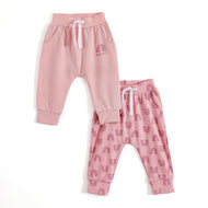 JusCubs Baby Girls Jogger Pants Pack of 2