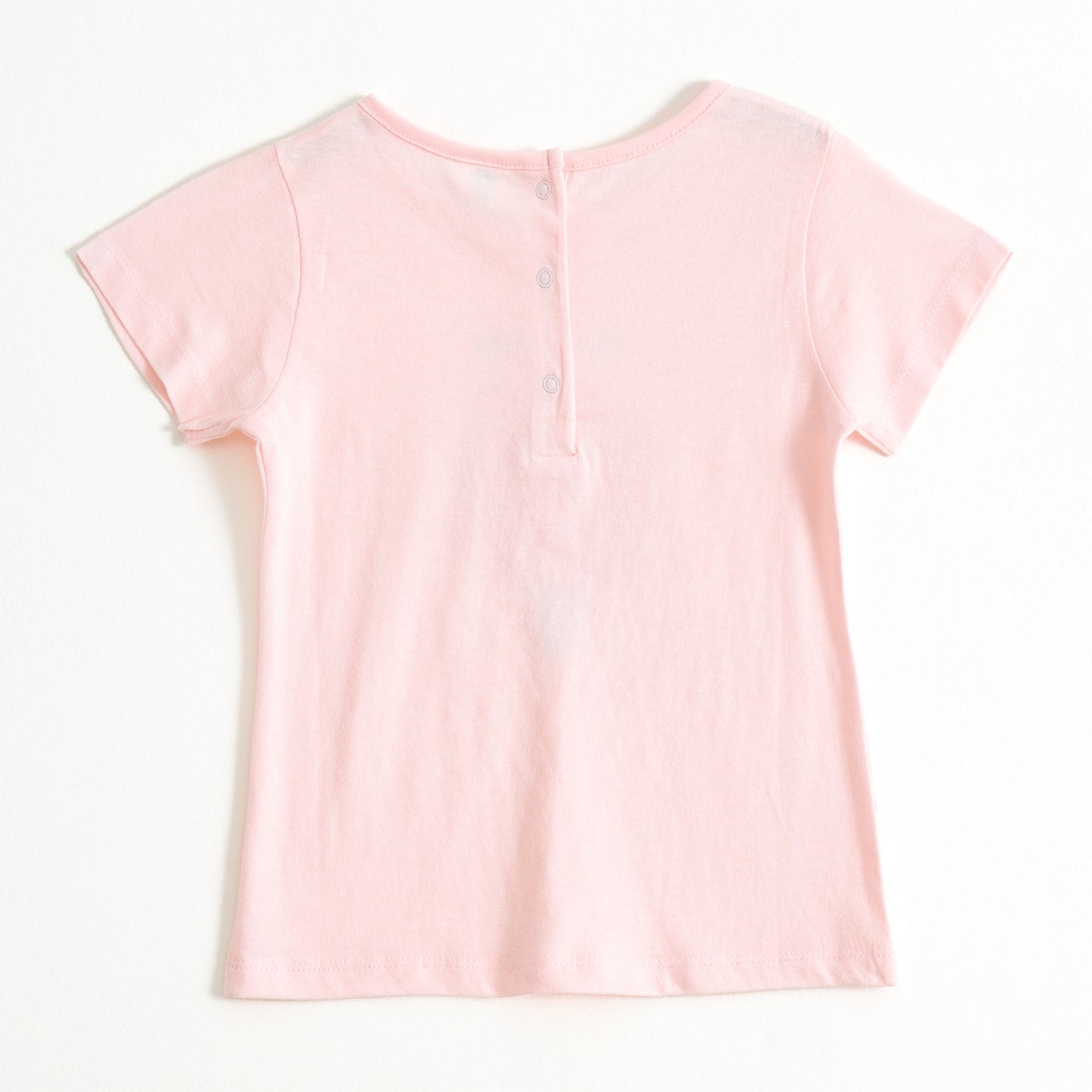Girls Light Pink Family Tree Graphic Printed Cotton T-Shirt