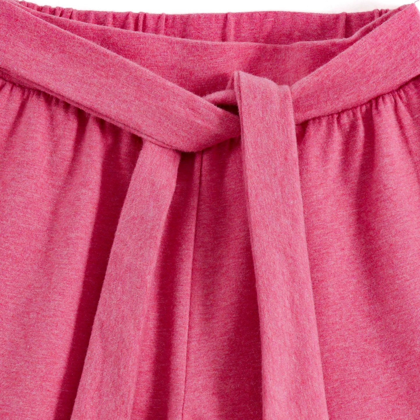 JusCubs Girls Pink Wide Leg Culotte Pants