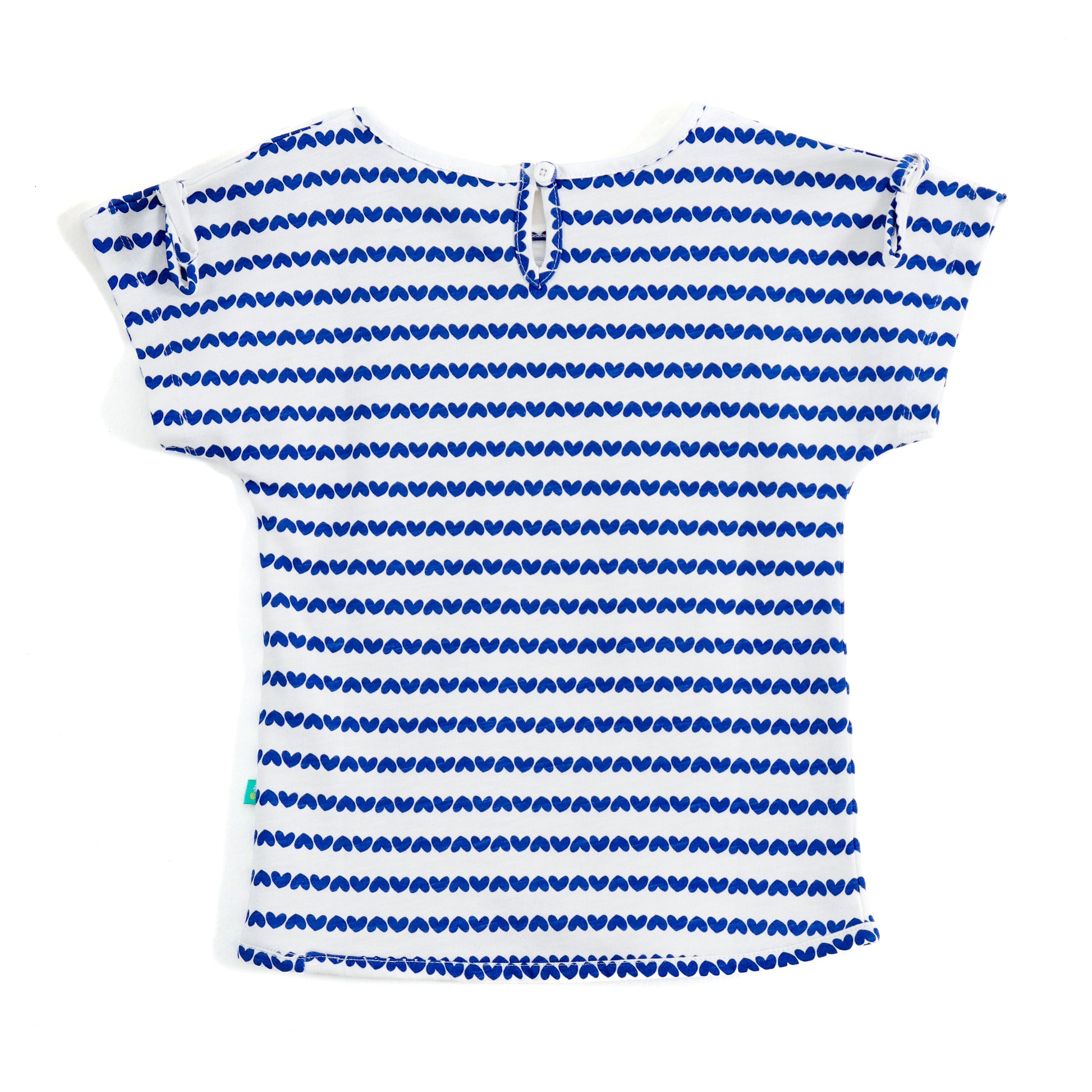 JusCubs Girls Heart Print Tie-Up Top