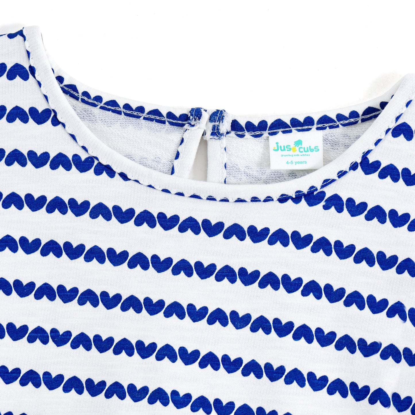 JusCubs Girls Heart Print Tie-Up Top