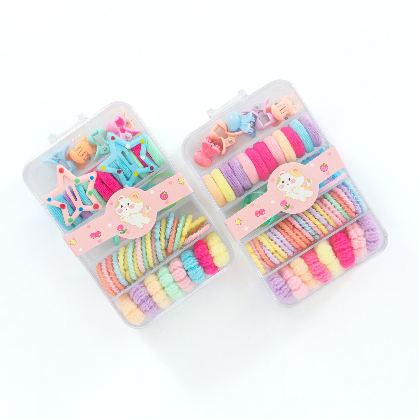 Girls Hair Accessories with Organizer Box - Pack of 2