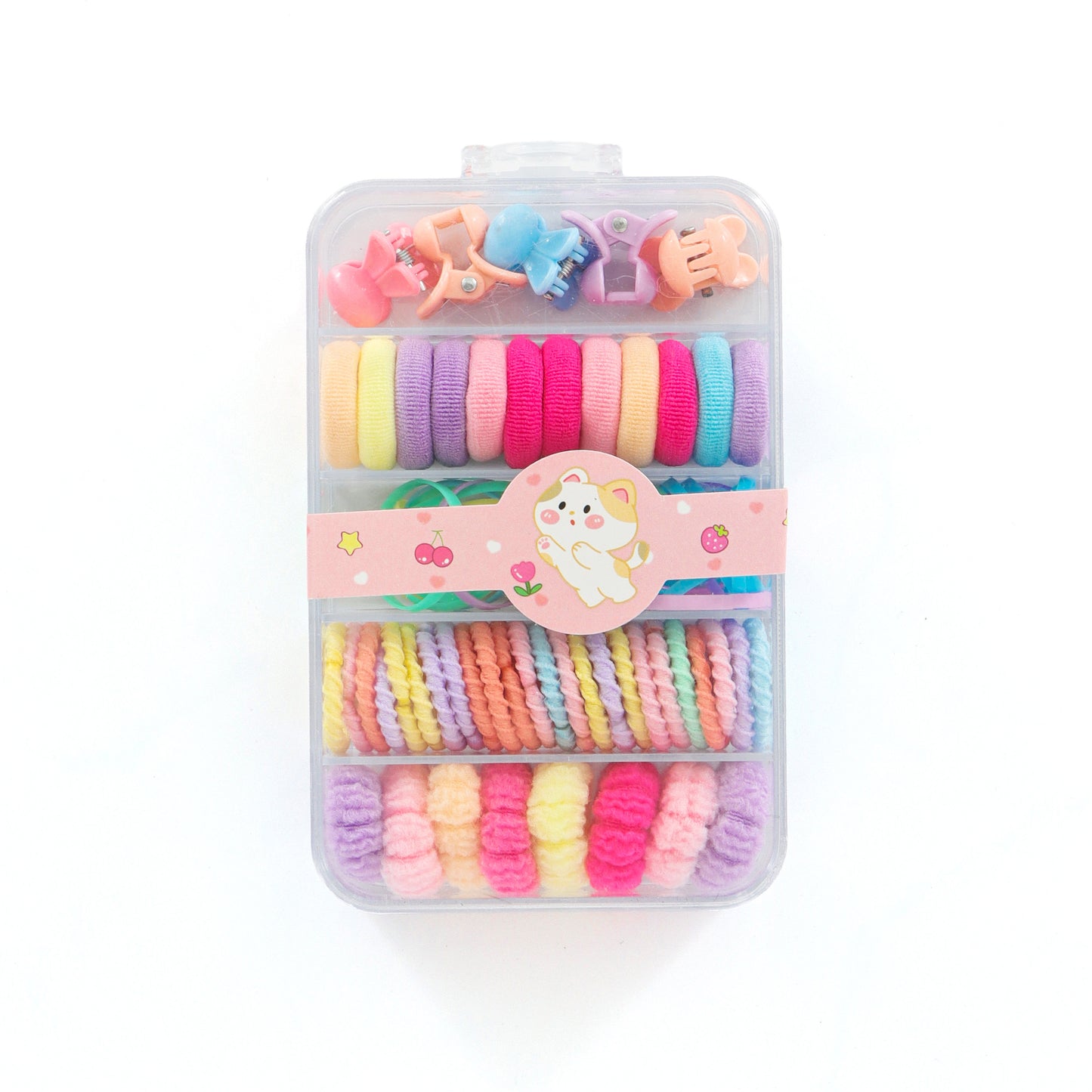 Girls Hair Accessories Organizer Box – Assorted Pack of 5 Each