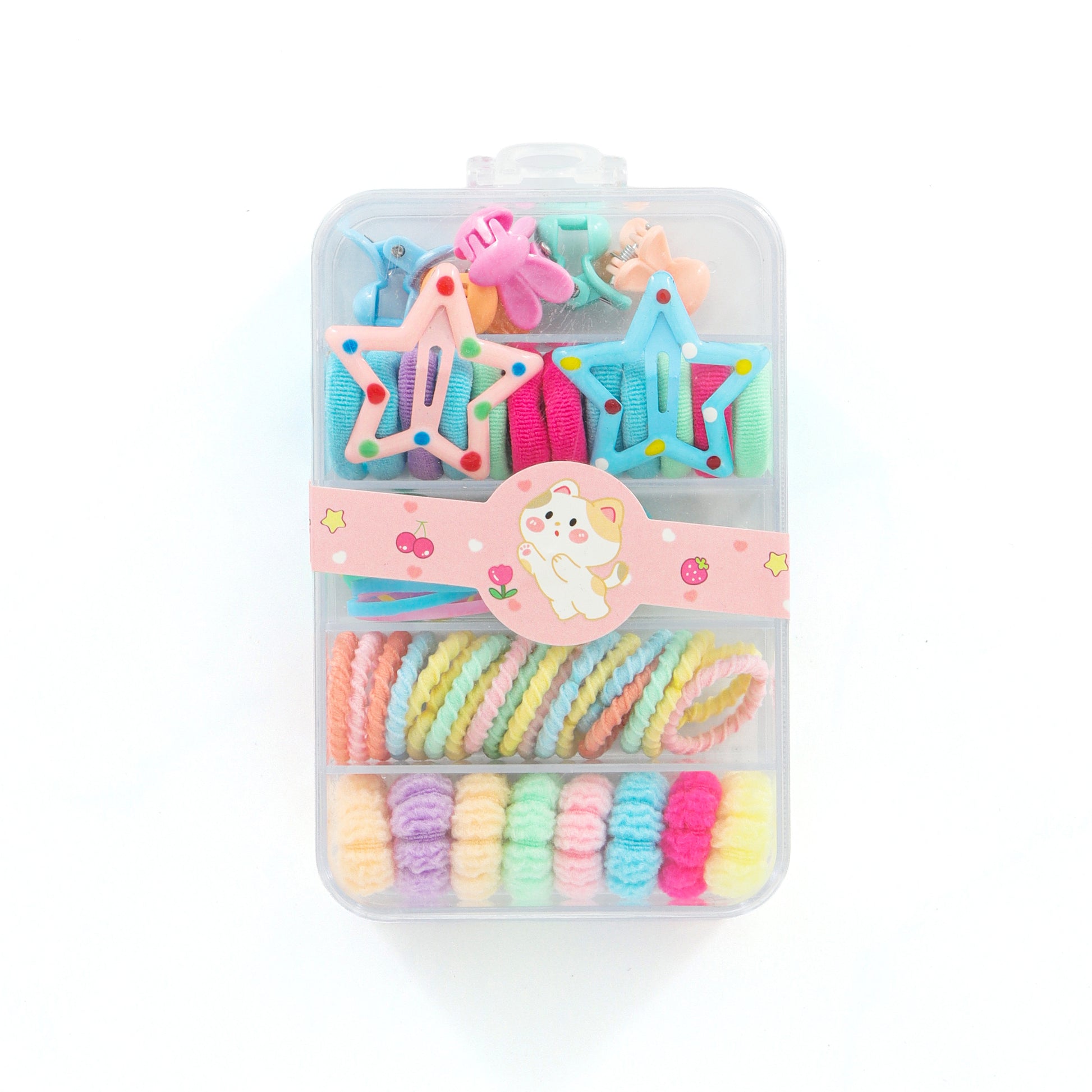 Girls Hair Accessories Organizer Box – Assorted Pack of 5 Each