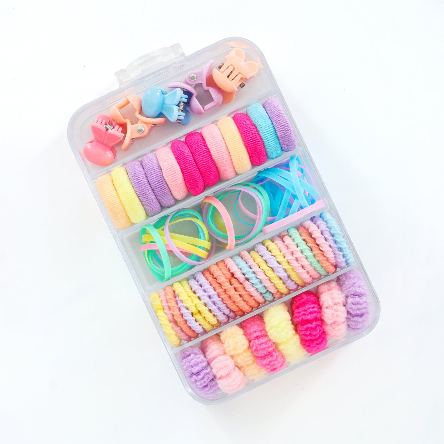 Girls Hair Accessories Organizer Box – Assorted Pack of 5 Each