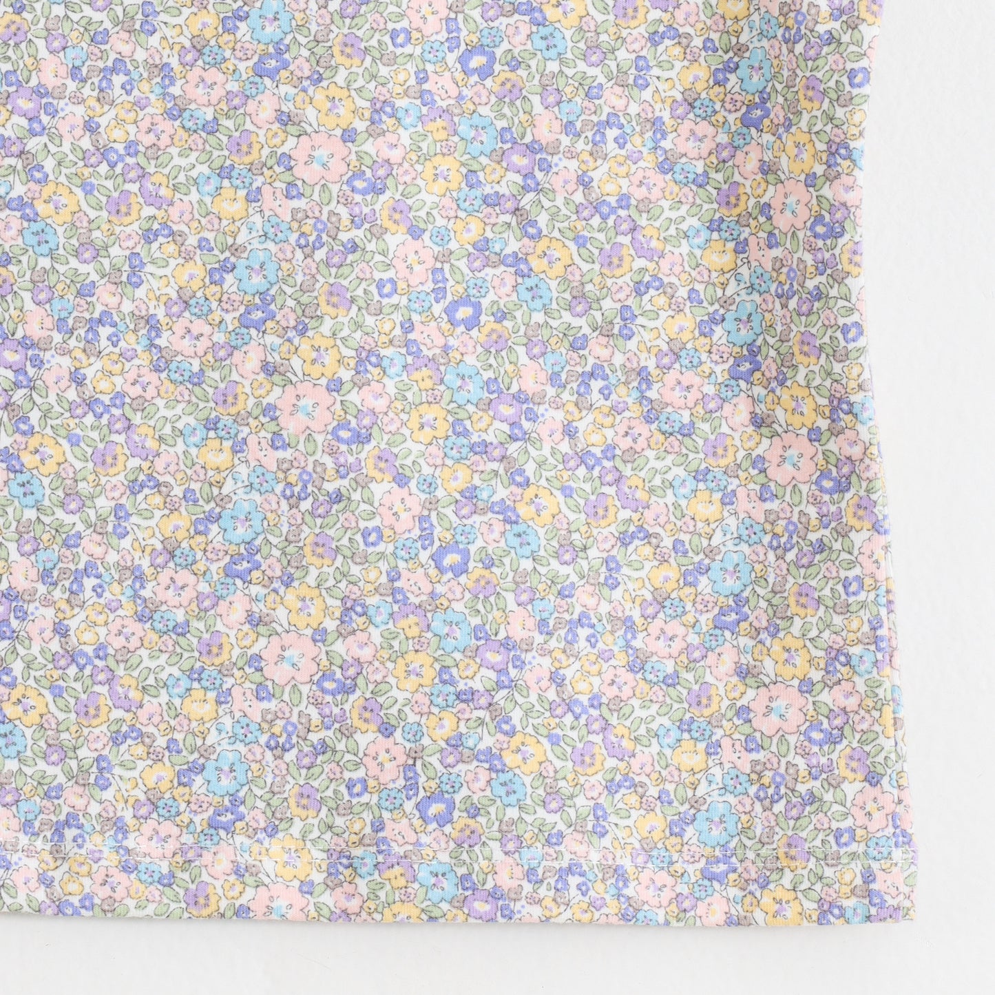 Baby Girls Floral Printed Dungaree with Half Sleeve T-Shirt Set