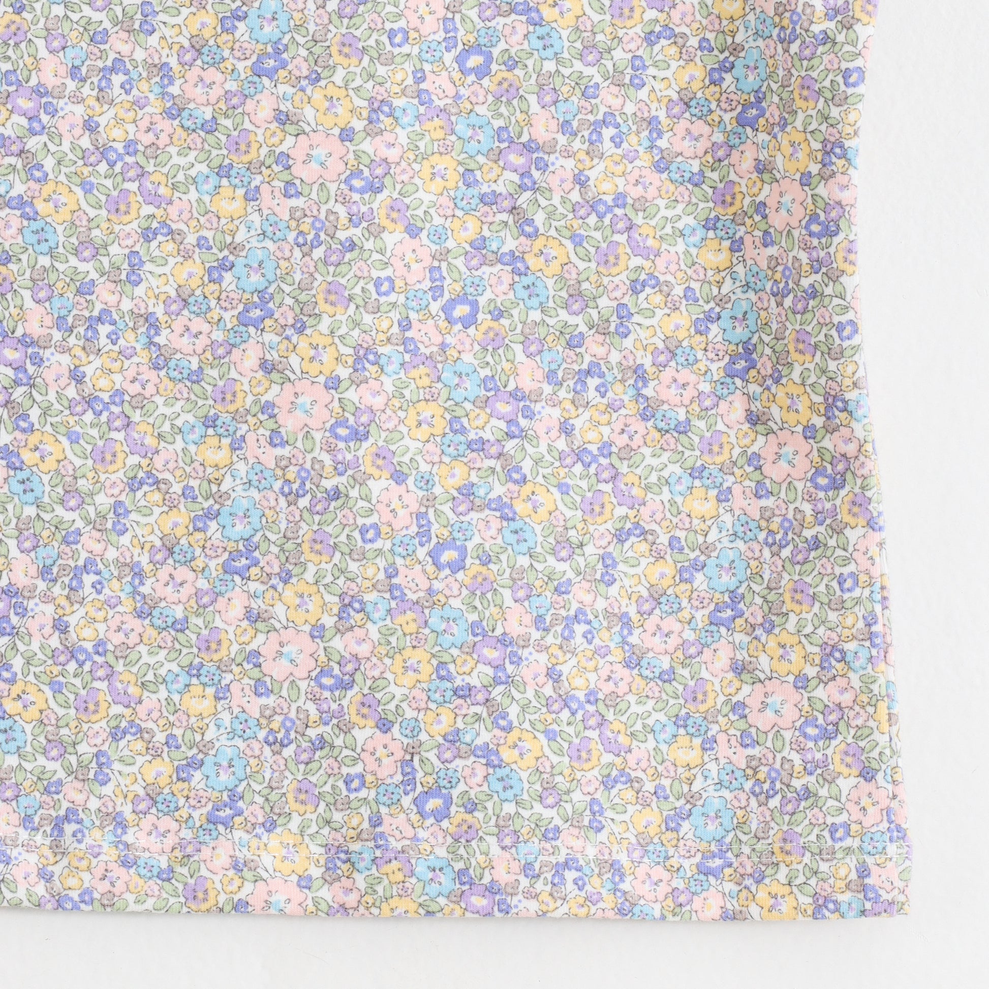 Baby Girls Floral Printed Dungaree with Half Sleeve T-Shirt Set