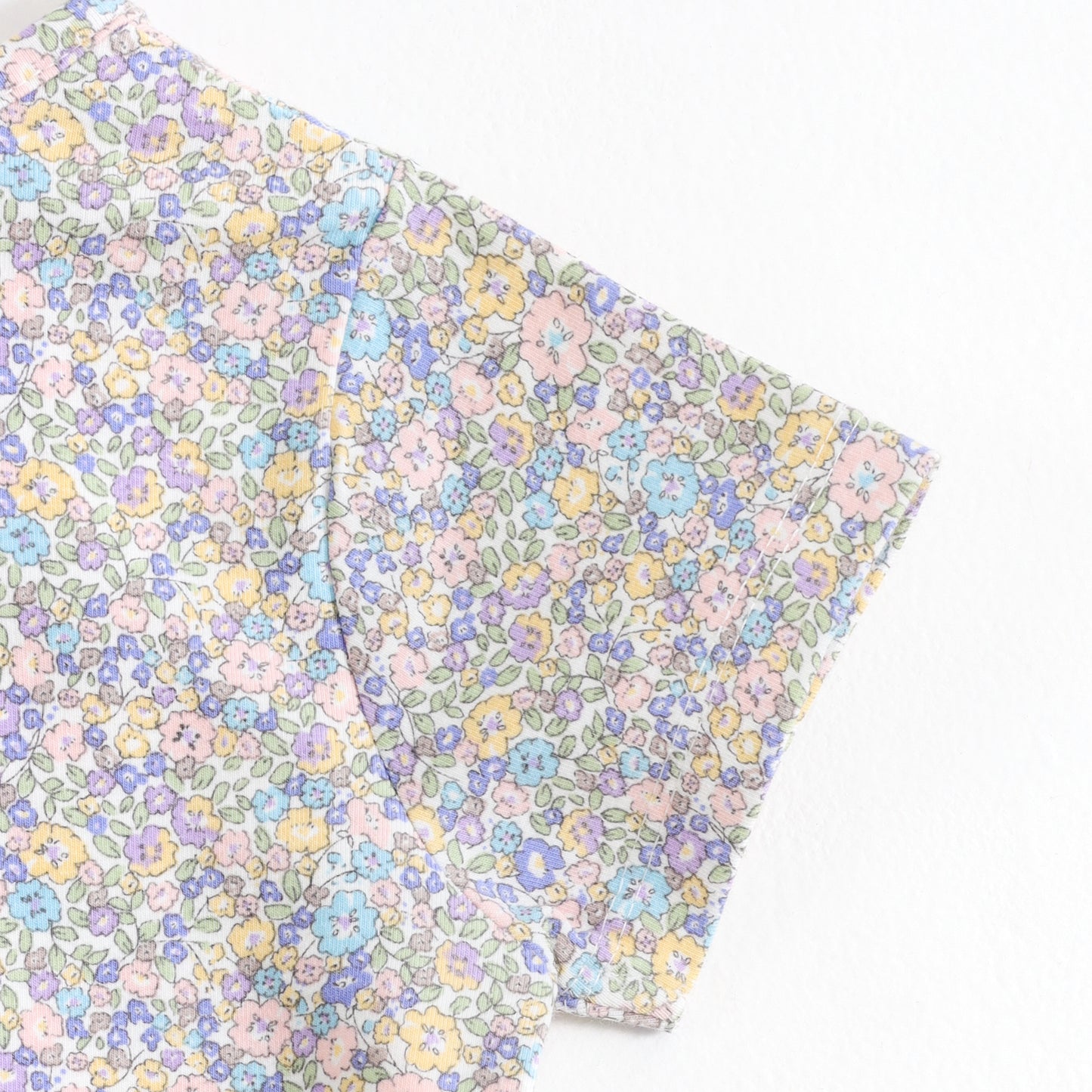 Baby Girls Floral Printed Dungaree with Half Sleeve T-Shirt Set
