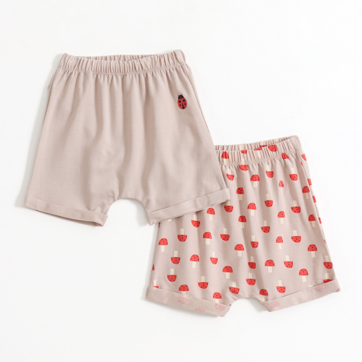 Baby Girls Cotton Shorts Pack of 2