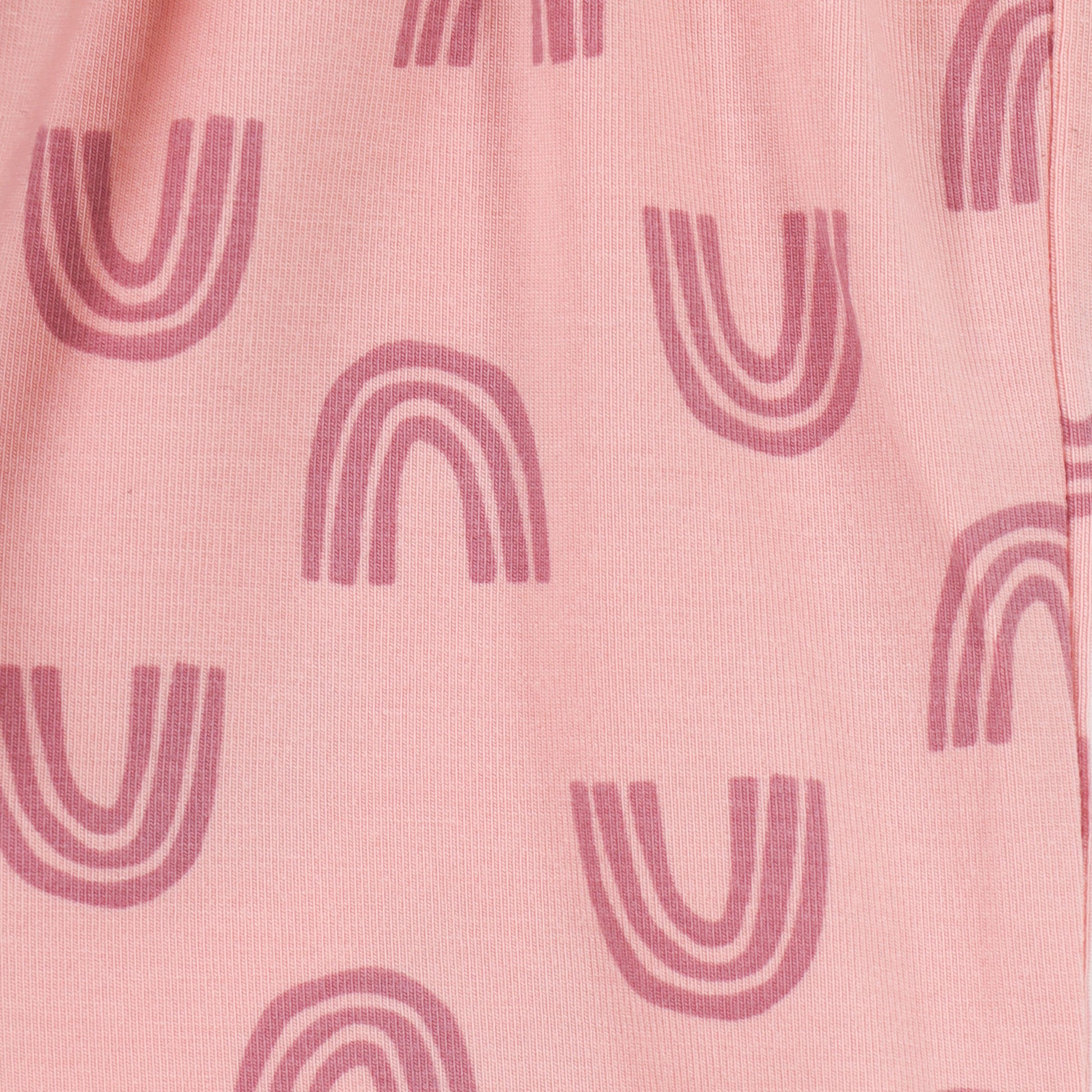 Girls Peach "Little Princess" Cotton T-Shirt & Printed Shorts Co-Ord Set