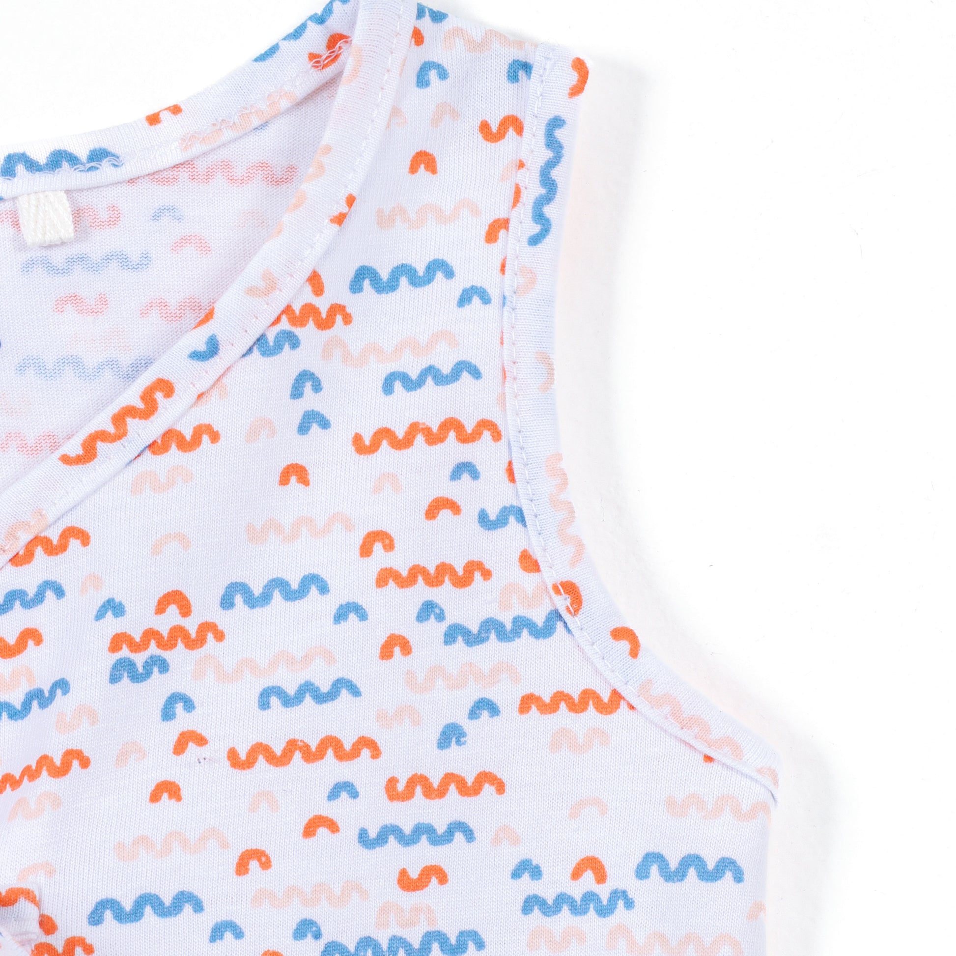 Baby Unisex Cotton Sleeveless Tie-Up Jhabla Pack of 2