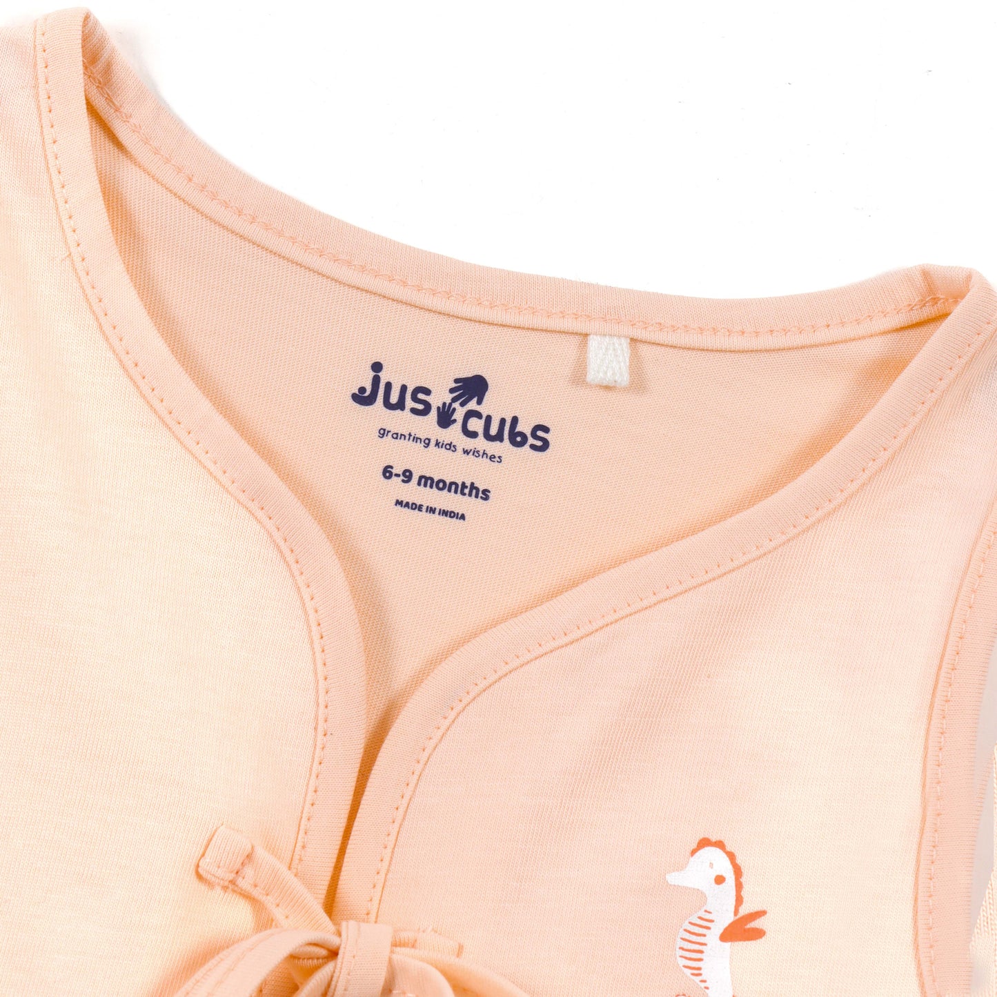 Baby Unisex Cotton Sleeveless Tie-Up Jhabla Pack of 2
