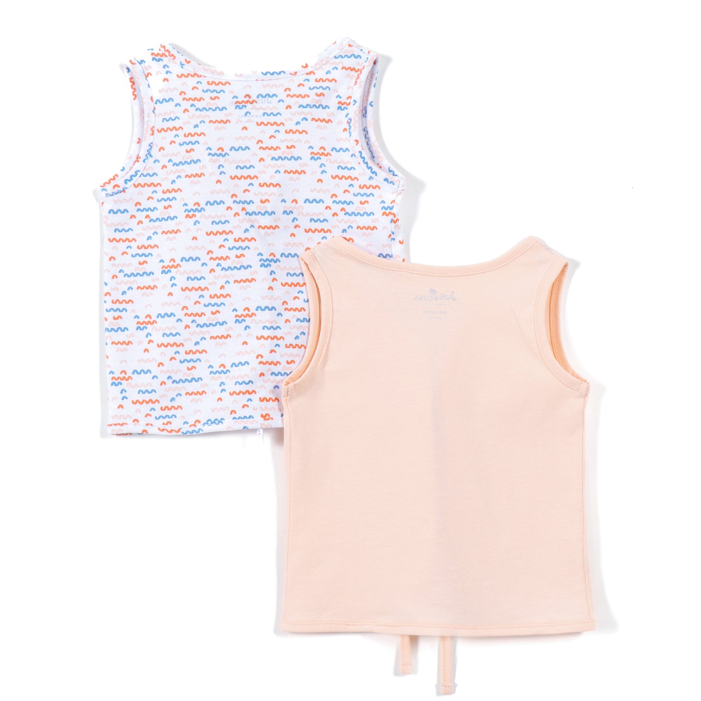 Baby Unisex Cotton Sleeveless Tie-Up Jhabla Pack of 2