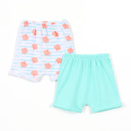 Baby Girls Cotton Knit Shorts Pack of 2