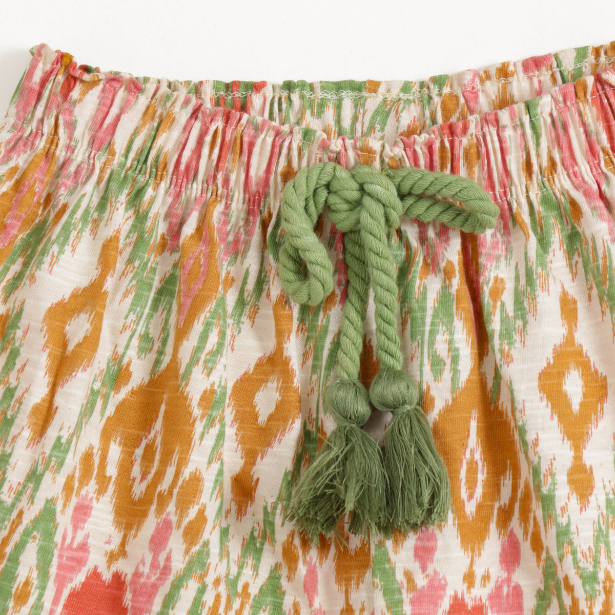 JusCubs Girls Multicolour Printed Shorts with Tassel Drawstring