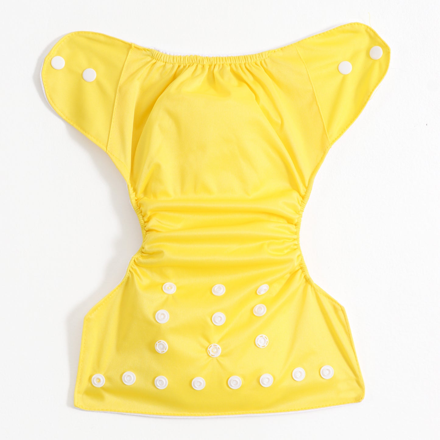 Baby Reusable Adjustable Cloth Diaper Pack of 2 – Yellow Solid & Alphabet Animal Print | Washable |