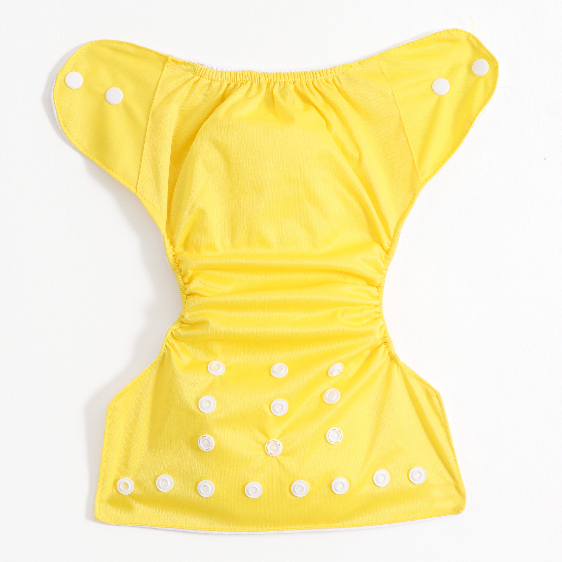 Baby Reusable Adjustable Cloth Diaper Pack of 2 – Yellow Solid & Alphabet Animal Print | Washable |