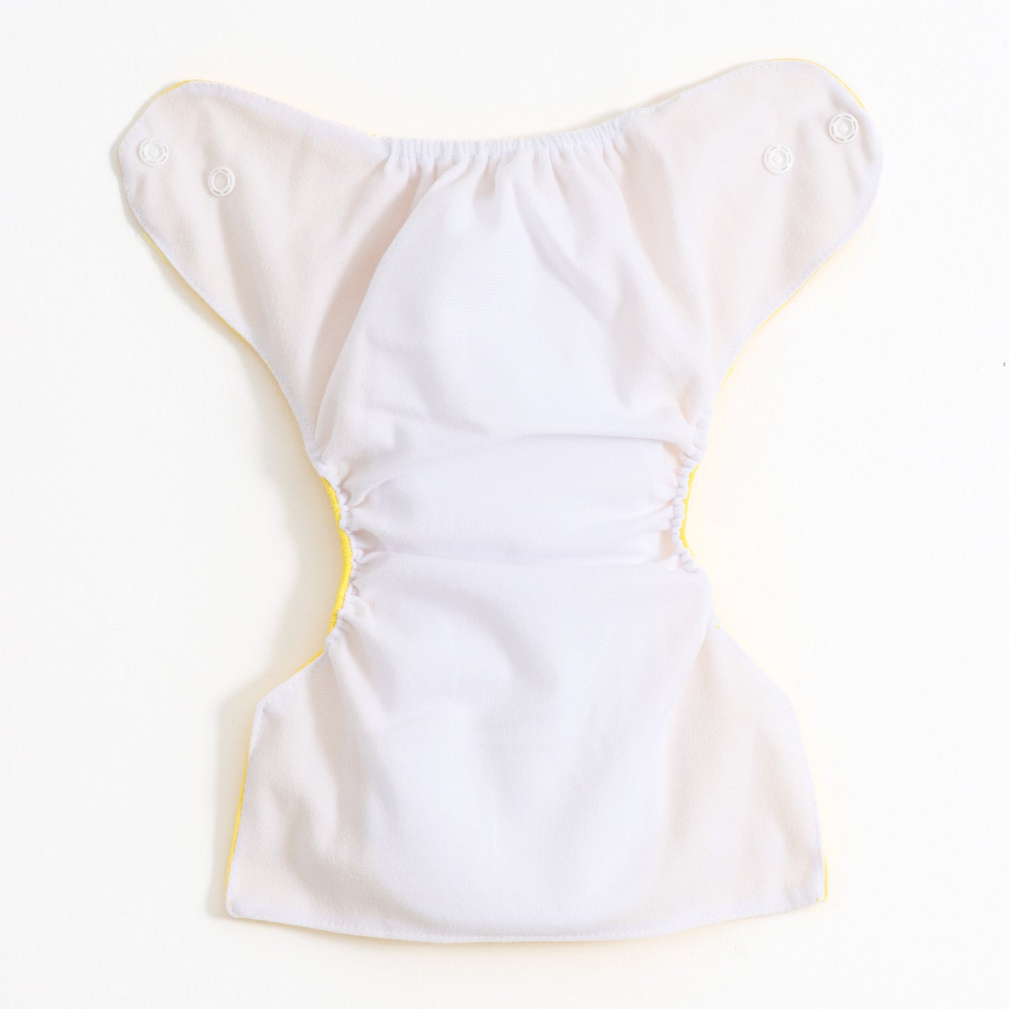 Baby Reusable Adjustable Cloth Diaper Pack of 2 – Yellow Solid & Alphabet Animal Print | Washable |