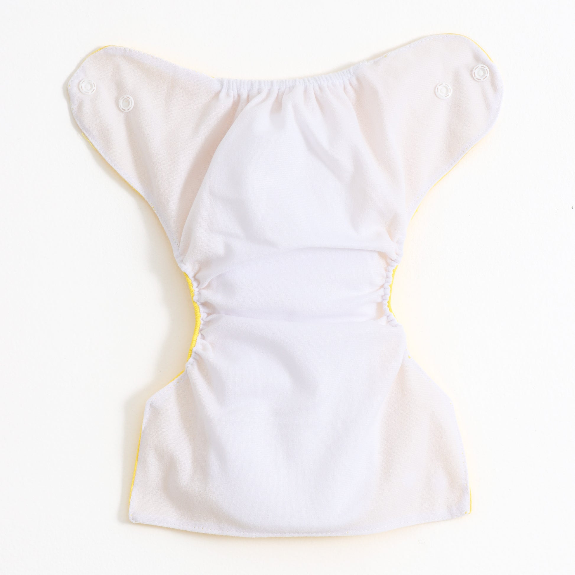 Baby Reusable Adjustable Cloth Diaper Pack of 2 – Yellow Solid & Alphabet Animal Print | Washable |