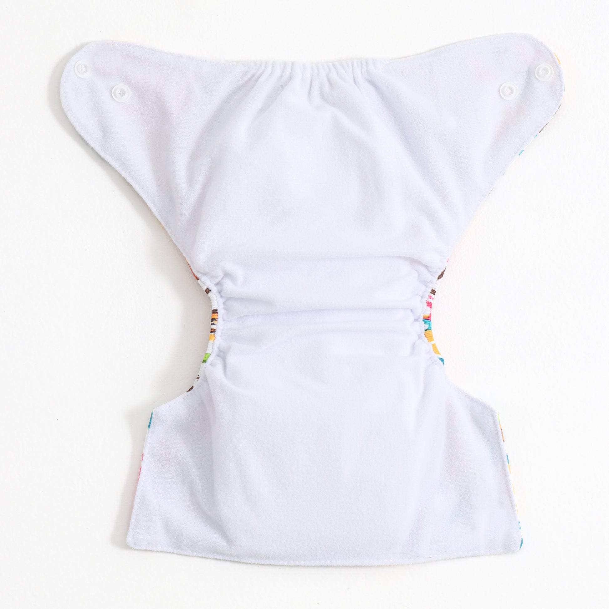 Baby Reusable Adjustable Cloth Diaper Pack of 2 – Yellow Solid & Alphabet Animal Print | Washable |
