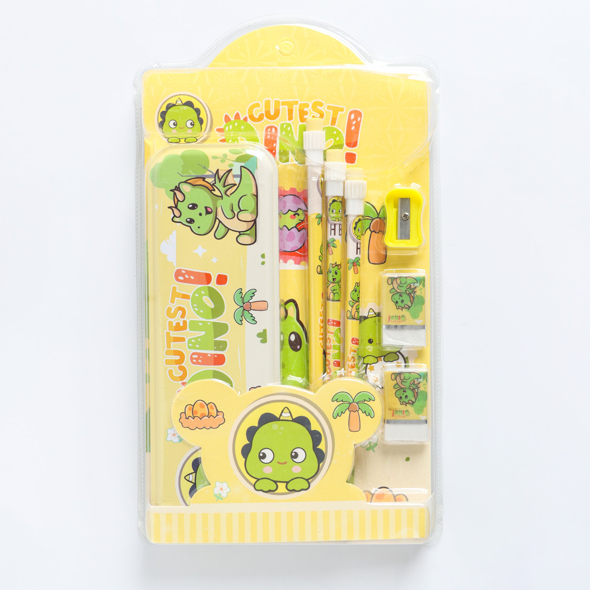 Kids Cartoon Stationery Kit with Pencil Box – Assorted Pack of 1