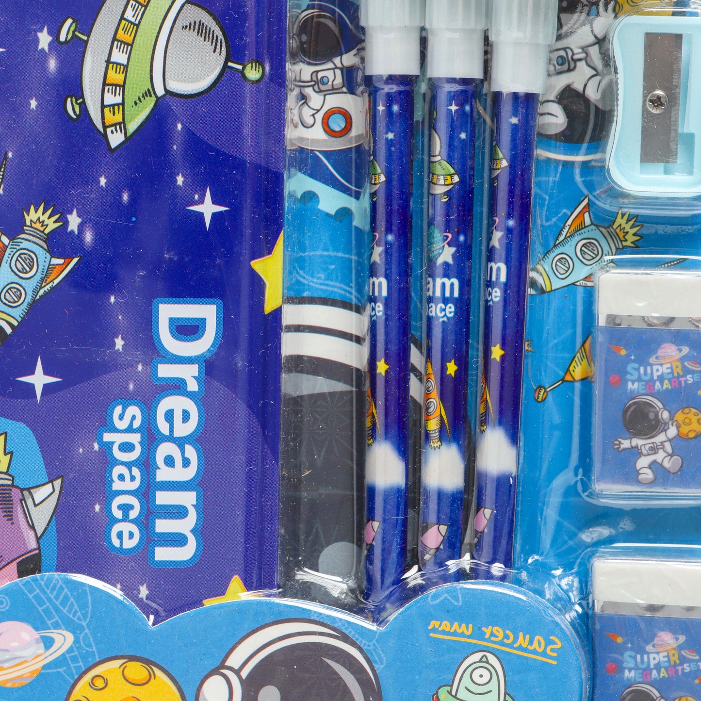 Kids Cartoon Stationery Kit with Pencil Box – Assorted Pack of 1
