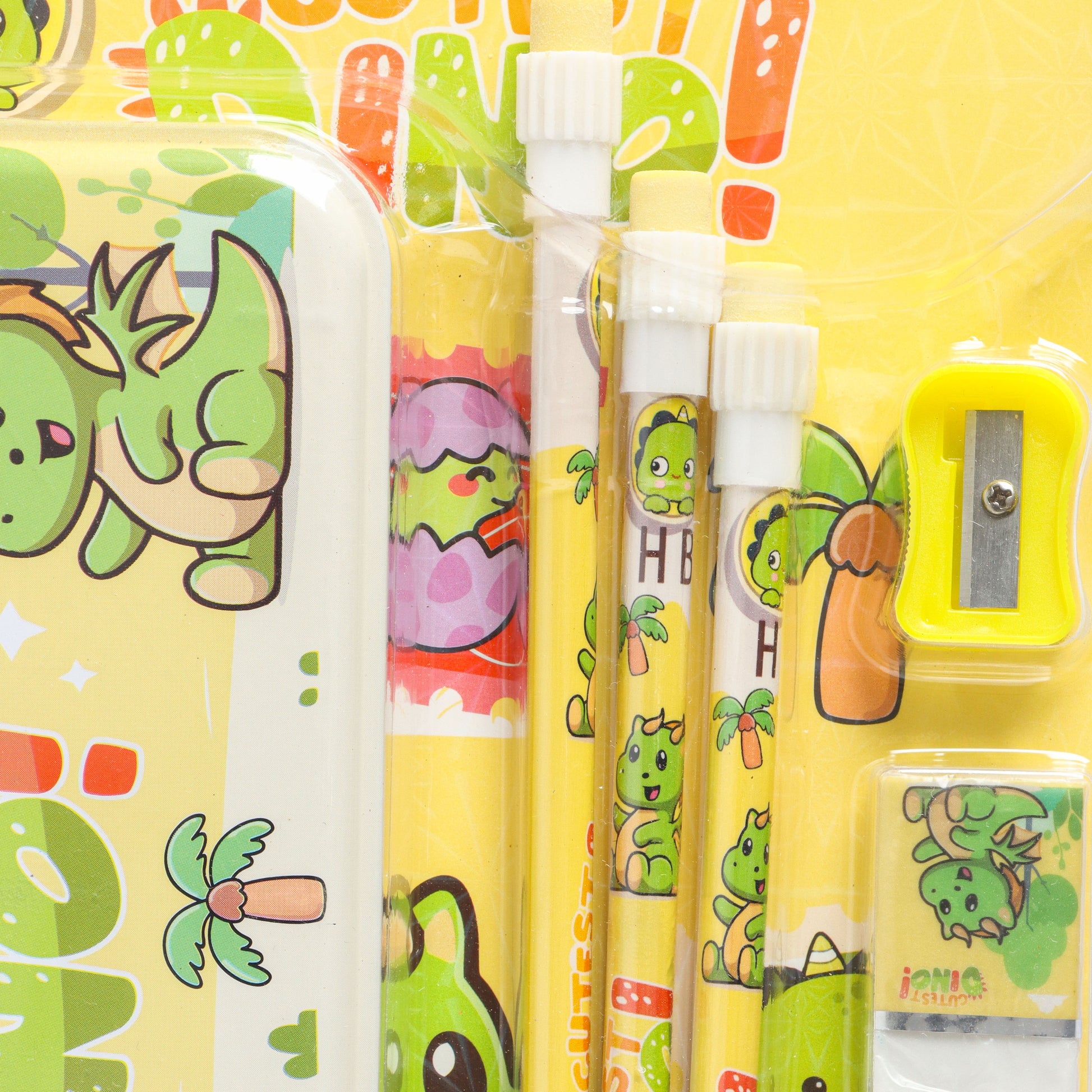 Kids Cartoon Stationery Kit with Pencil Box – Assorted Pack of 1