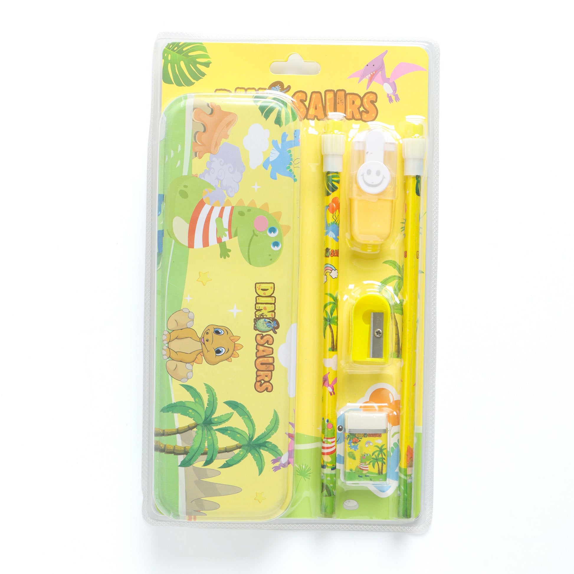 Kids Cartoon Pencil Box Stationery Set – Assorted Pack of 1
