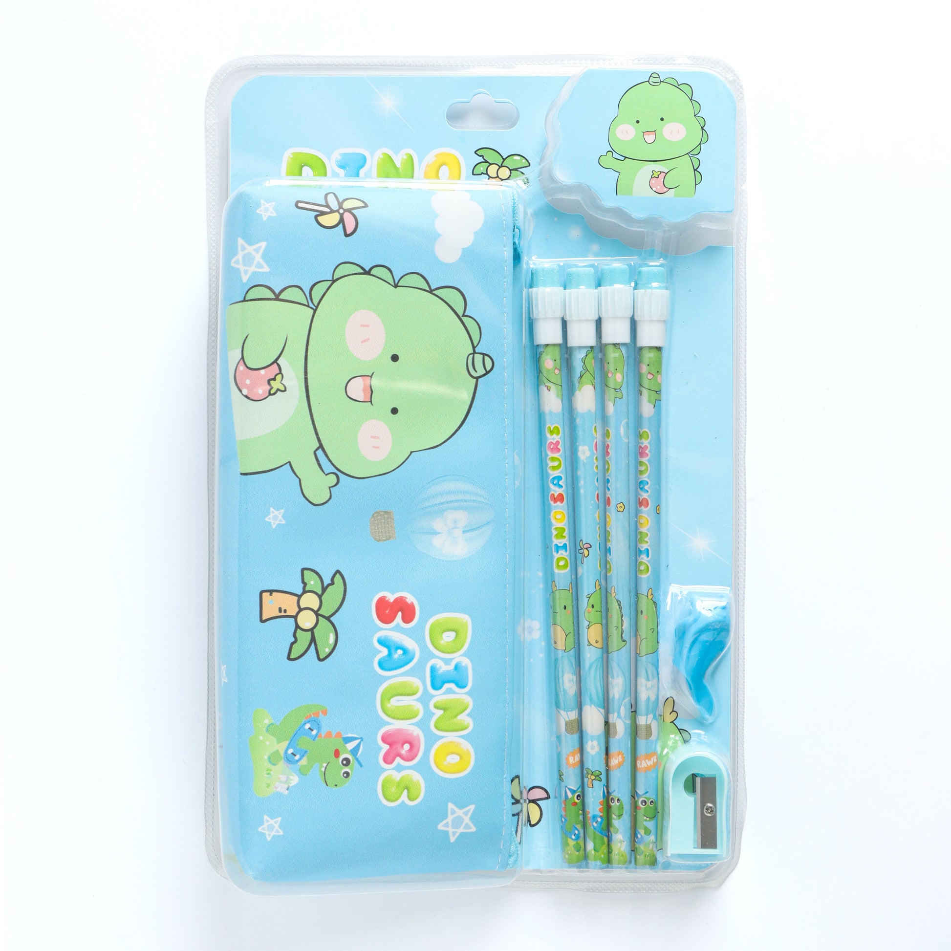 Kids Cartoon Pencil Box Stationery Set – Assorted Pack of 1