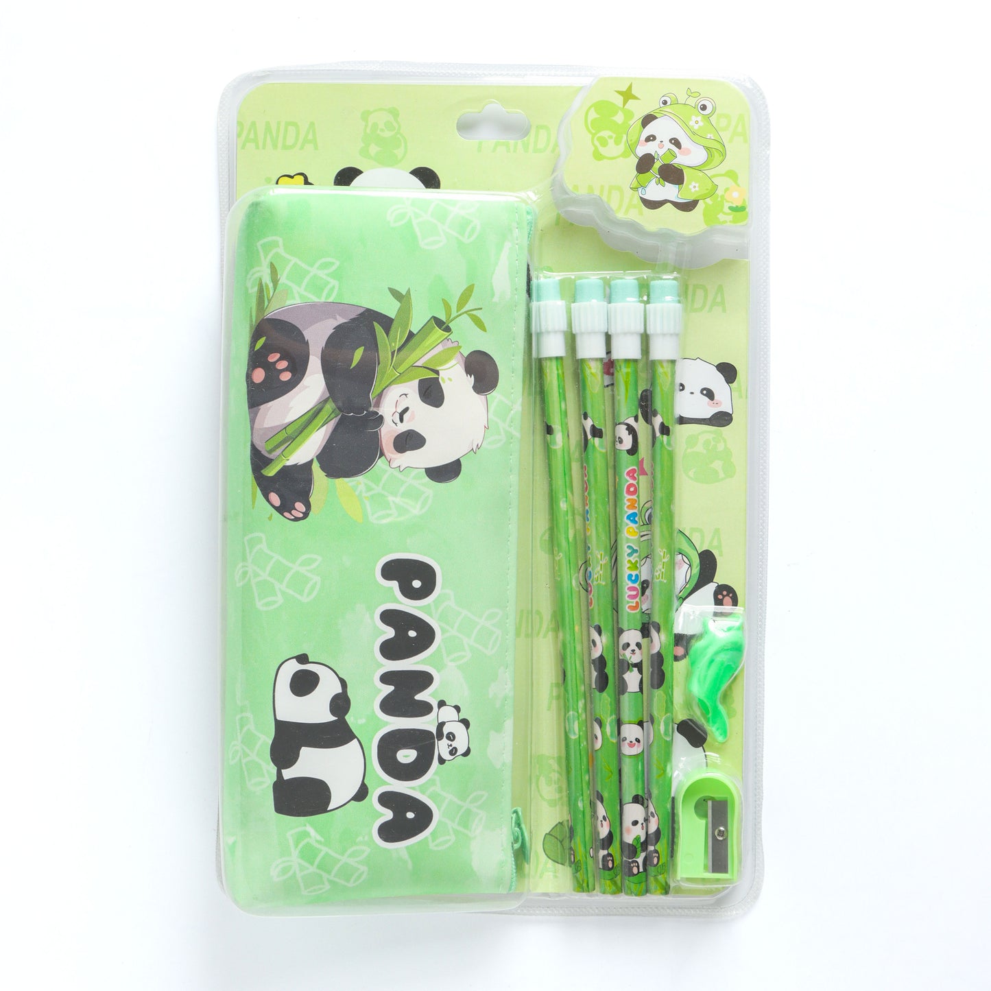Kids Cartoon Pencil Box Stationery Set – Assorted Pack of 1