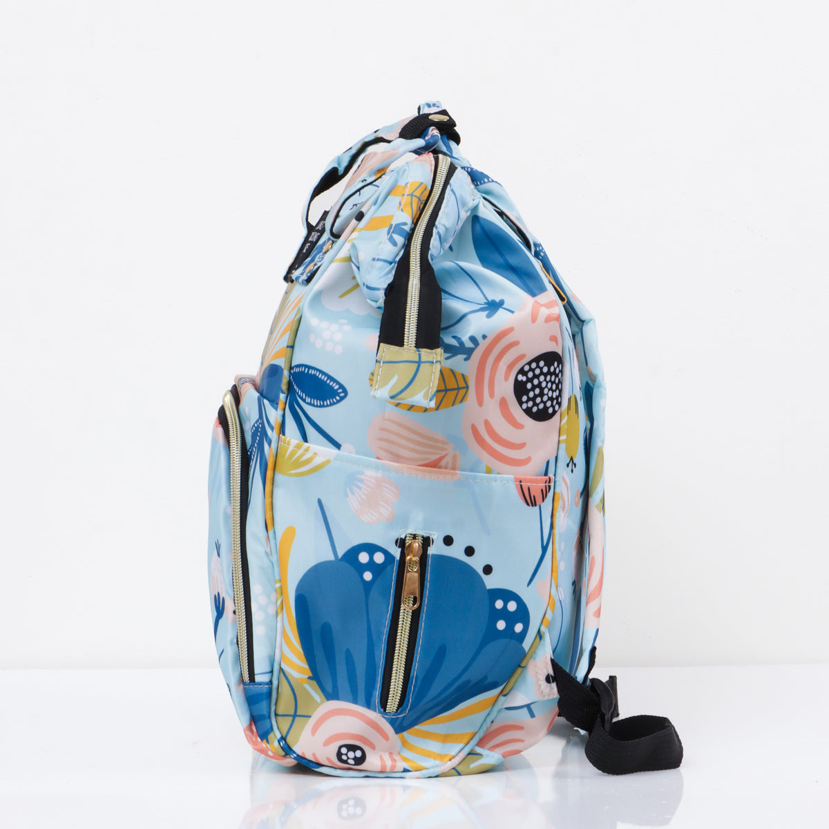 JusCubs Floral Print Diaper Bag with Multiple Pockets - Assorted Pcak of 1