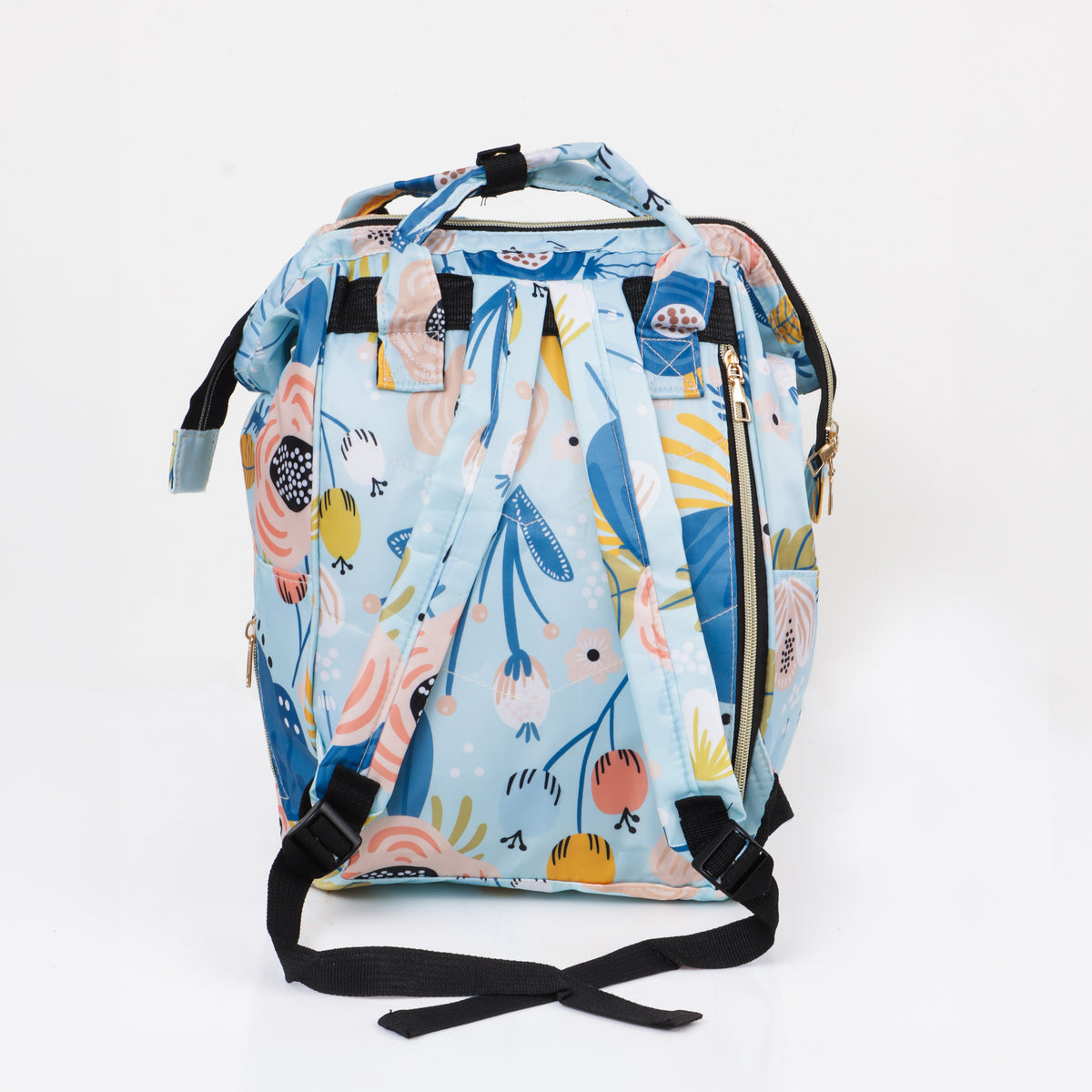 JusCubs Floral Print Diaper Bag with Multiple Pockets - Assorted Pcak of 1