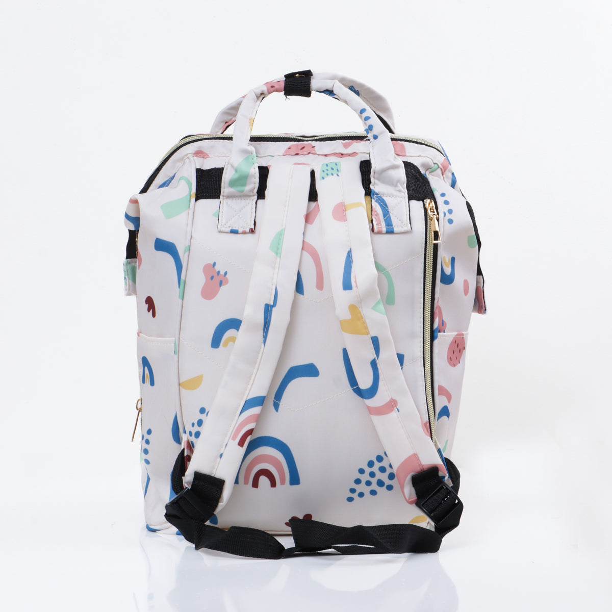 JusCubs Floral Print Diaper Bag with Multiple Pockets - Assorted Pcak of 1
