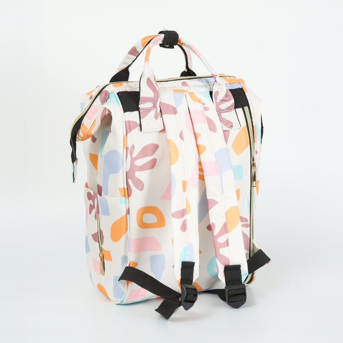 JusCubs Floral Print Diaper Bag with Multiple Pockets - Assorted Pcak of 1