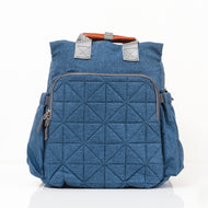 JusCubs Quilted Diaper Bag with Front Zip Pocket & Side Pockets - Assorted Pcak of 1