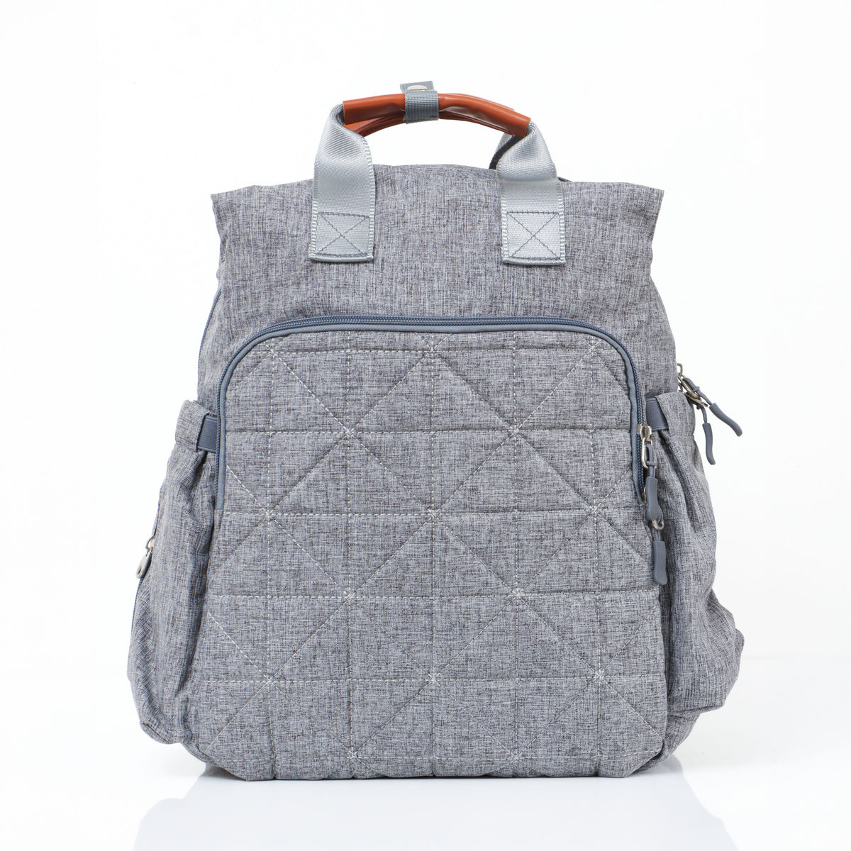 JusCubs Quilted Diaper Bag with Front Zip Pocket & Side Pockets - Assorted Pcak of 1
