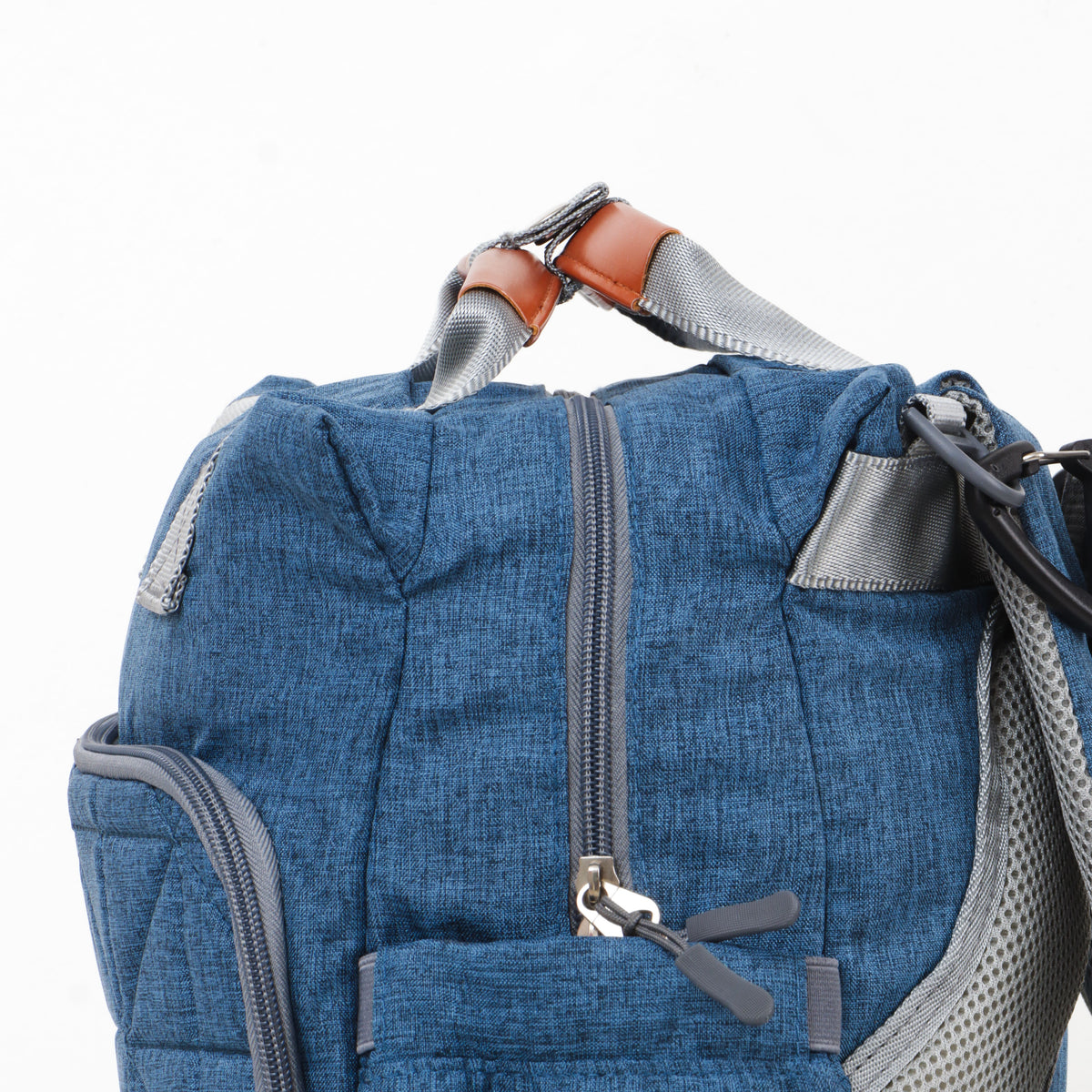 JusCubs Quilted Diaper Bag with Front Zip Pocket & Side Pockets - Assorted Pcak of 1