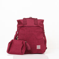 JusCubs Diaper Bag with Matching Pouch & Multiple Pockets