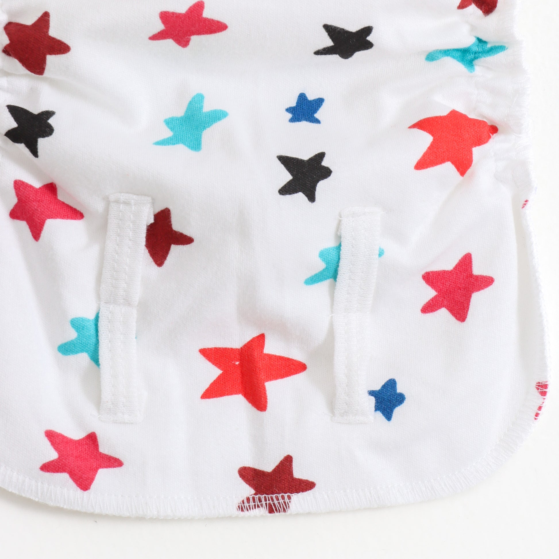JusCubs Unisex Infant Tie-Up Reusable Cloth Nappy Set | Assorted Prints (Pack of 3)