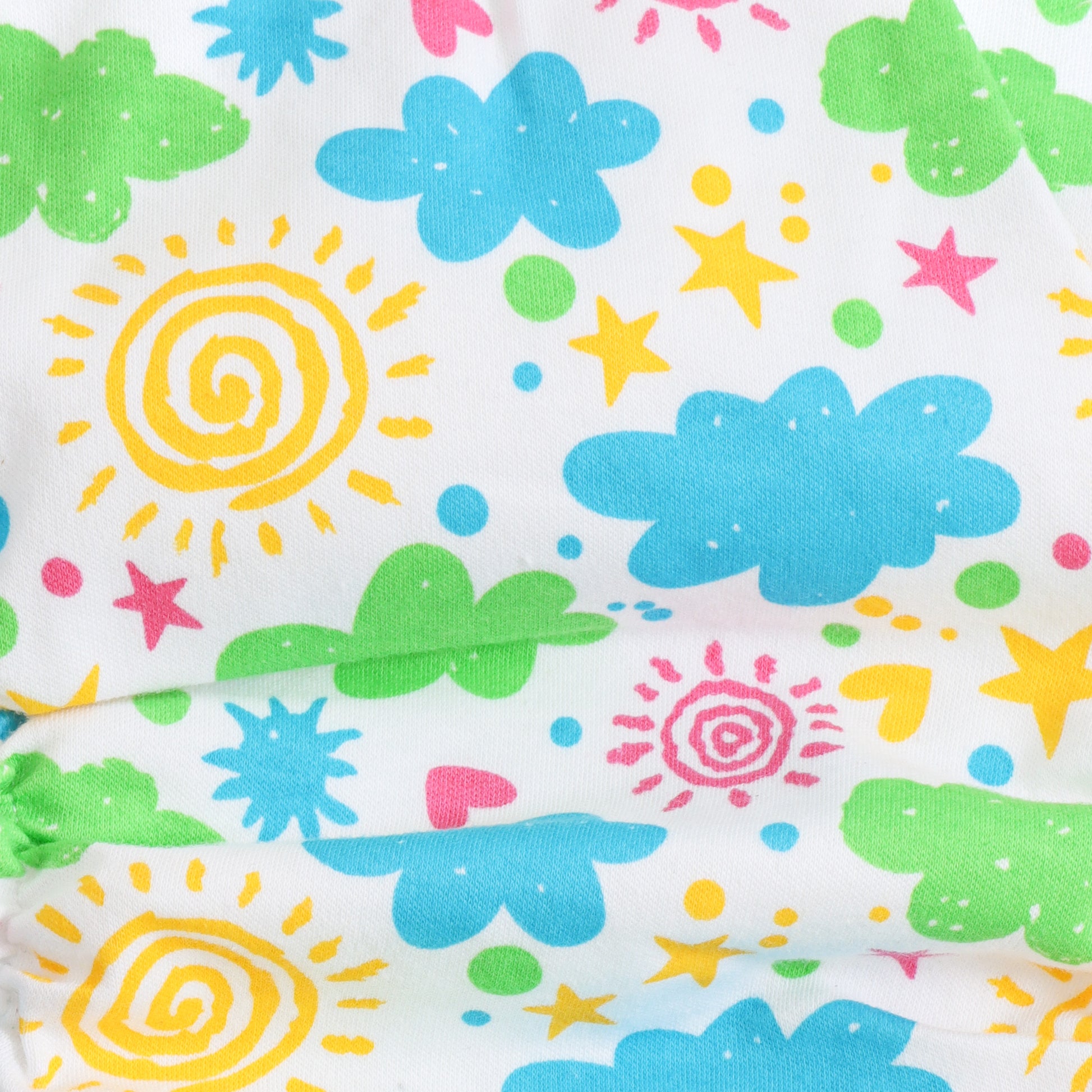 JusCubs Unisex Infant Tie-Up Reusable Cloth Nappy Set | Assorted Prints (Pack of 3)