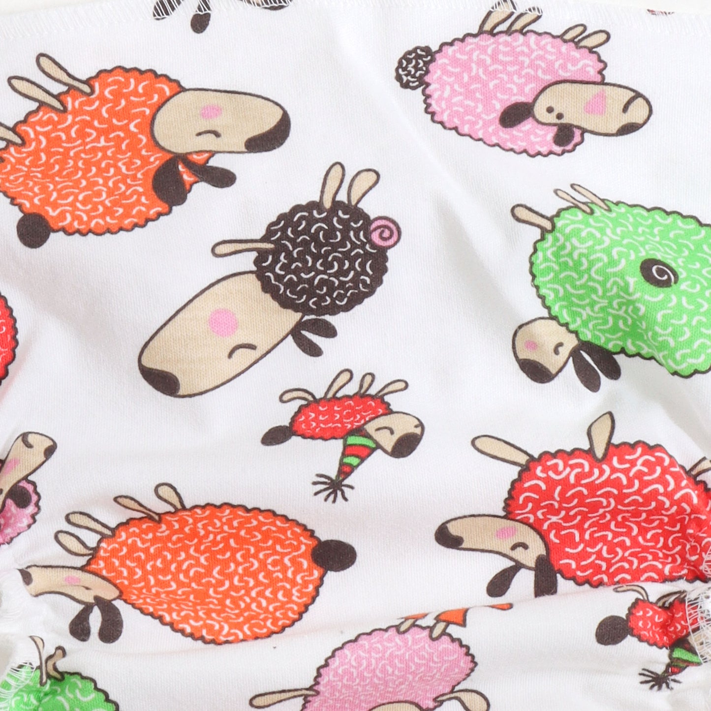 JusCubs Unisex Infant Tie-Up Reusable Cloth Nappy Set | Assorted Prints (Pack of 3)