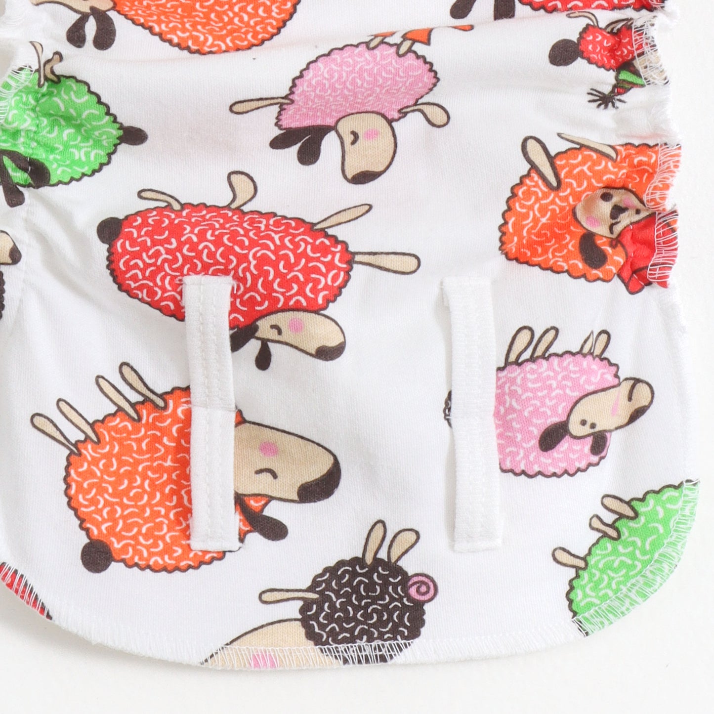 JusCubs Unisex Infant Tie-Up Reusable Cloth Nappy Set | Assorted Prints (Pack of 3)