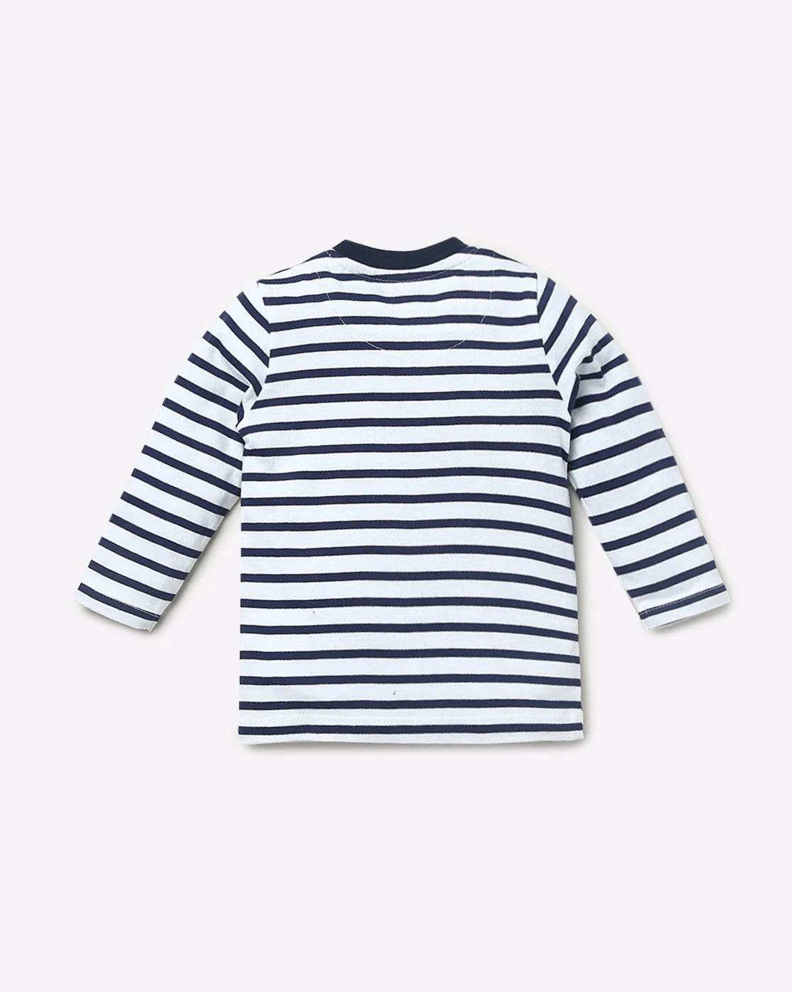 Baby Boys Striped & Printed Full Sleeve T Shirt
