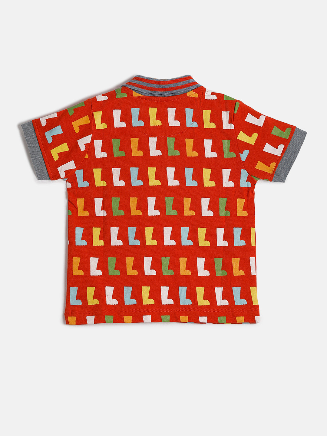 Baby Boys' Printed Polo T-Shirt – Colorful Garden Adventure Design