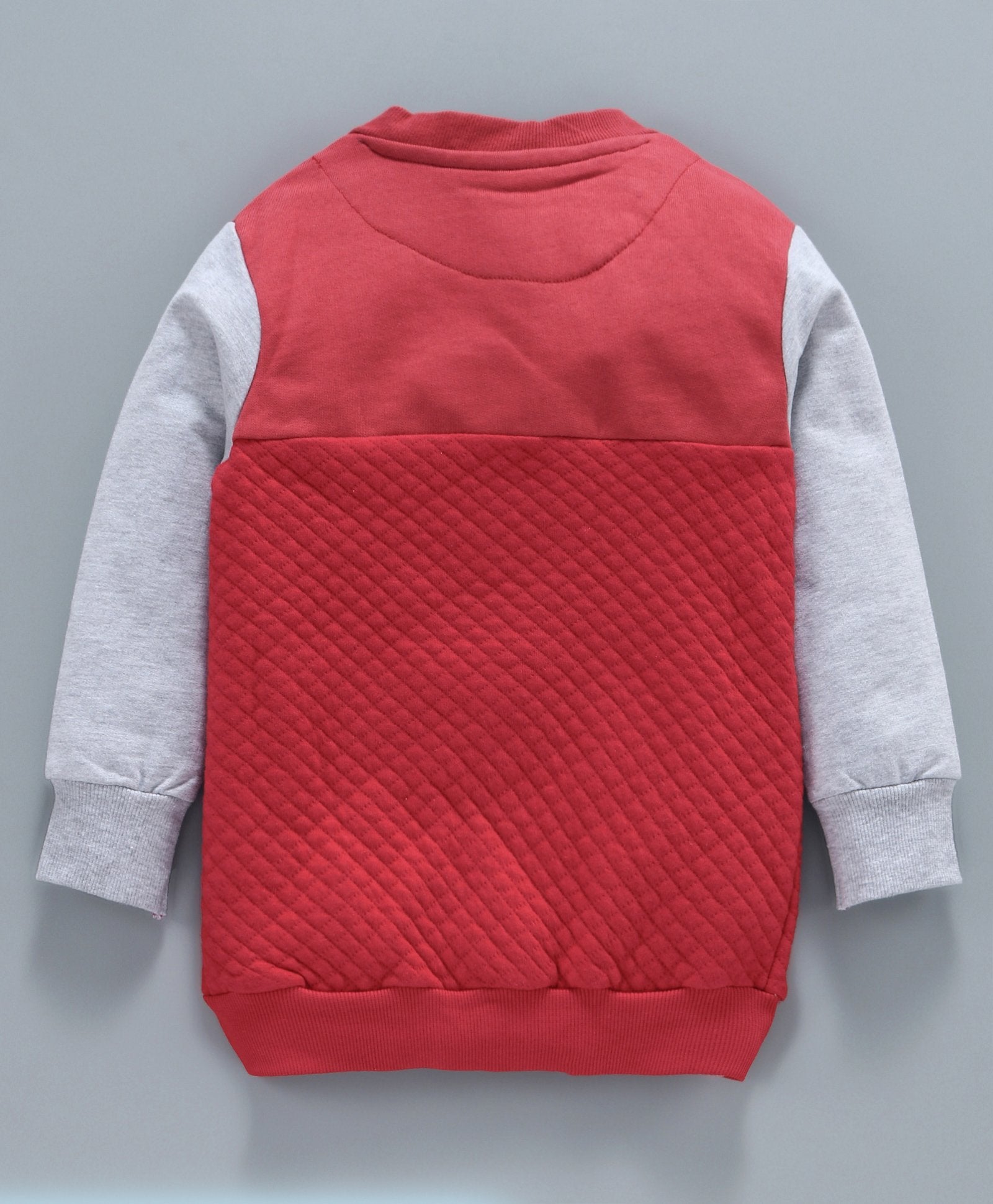 Solid Full Sleeve Jacket - Red