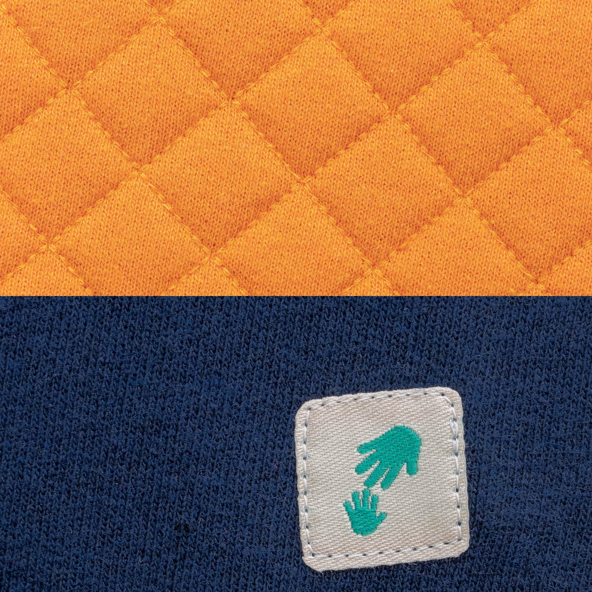"Boys' Colorblock Jogger Pants – 2-Pack, Navy & Mustard with Quilted and Contrast Panel Details"