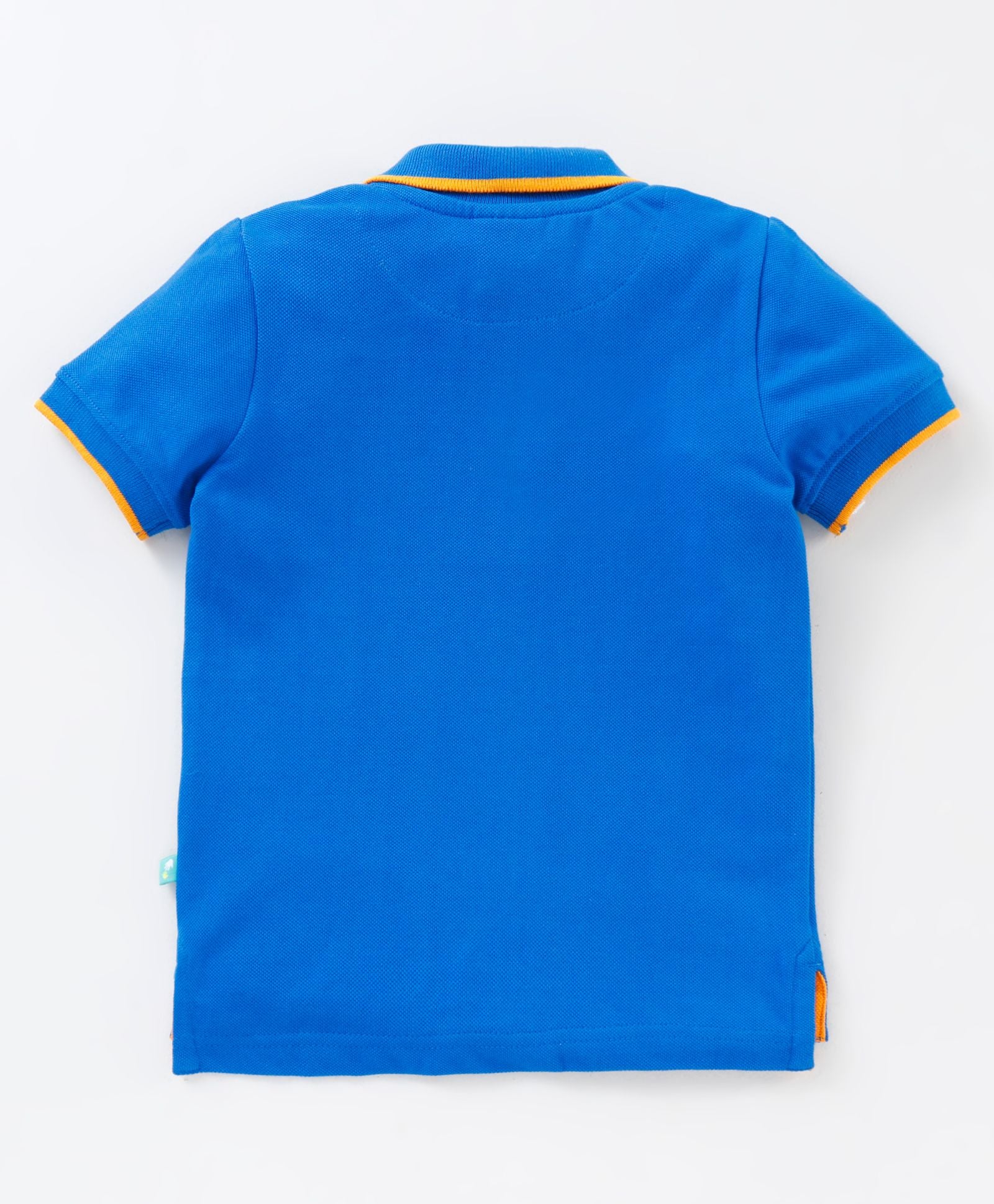 Boys Blue Half Sleeve Polo T-Shirt-Royal Blue