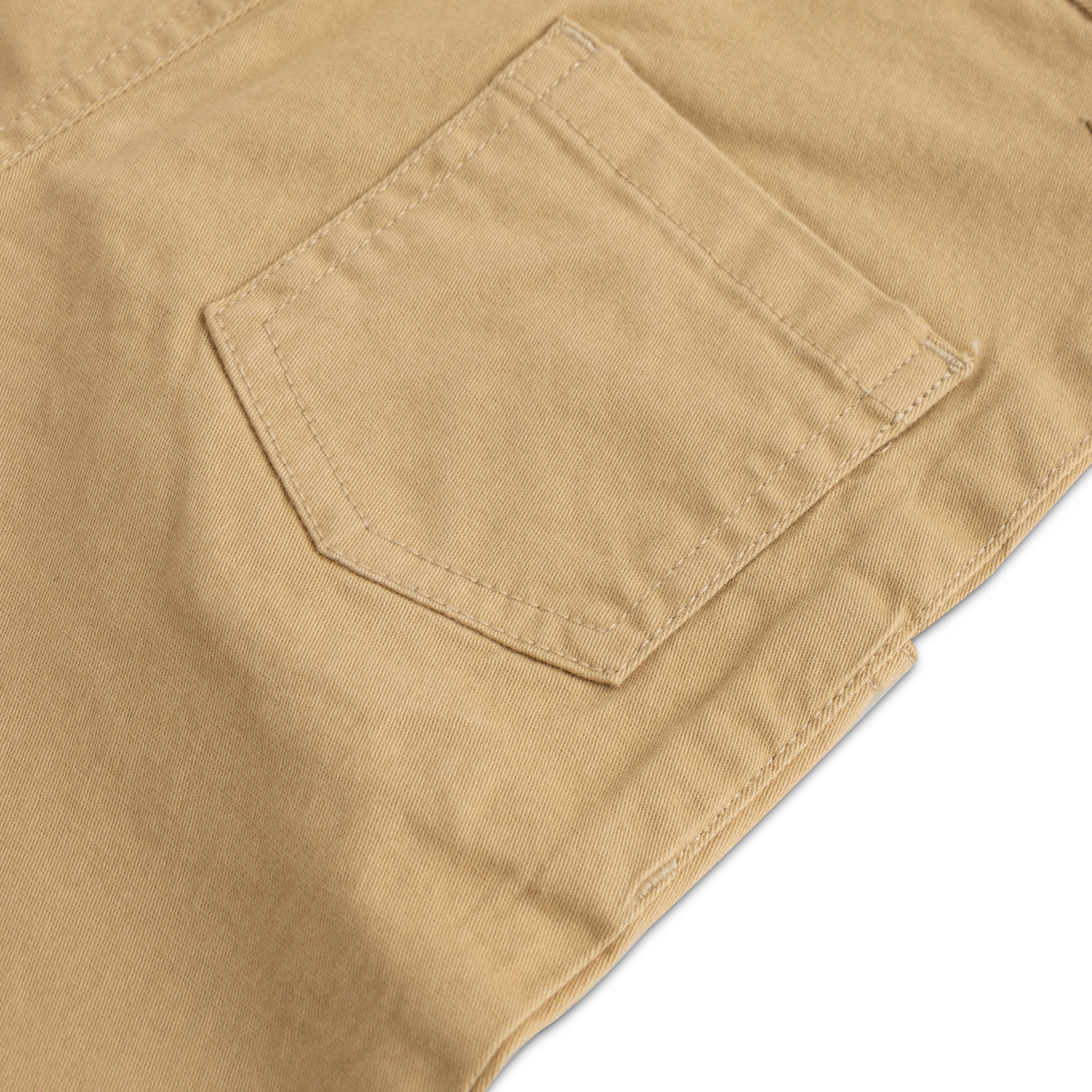 Boys' Classic Beige Cotton Chino Pants